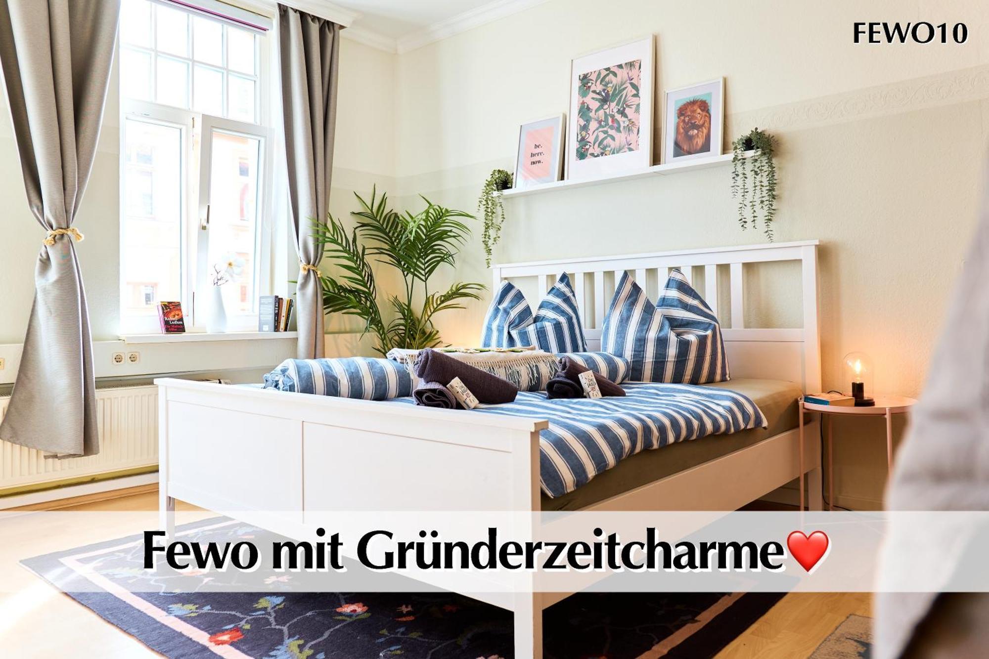 12 Fewos Im Jugendstilhaus Mit Aufzug, Terrasse, Kingsize-Bett, Smart-Tv, Etc Erfurt Eksteriør bilde