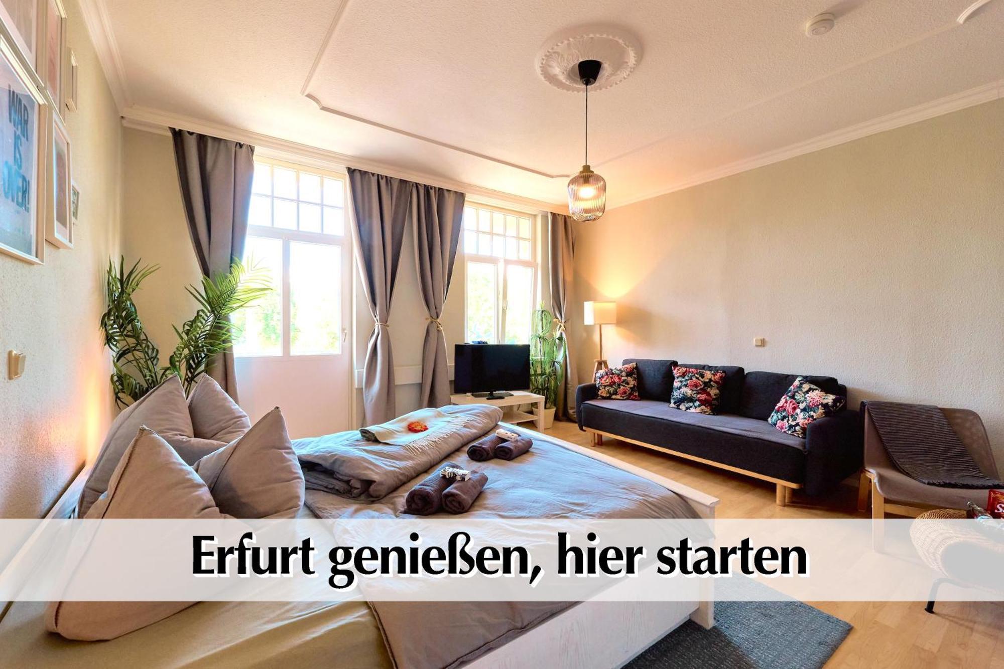 12 Fewos Im Jugendstilhaus Mit Aufzug, Terrasse, Kingsize-Bett, Smart-Tv, Etc Erfurt Rom bilde